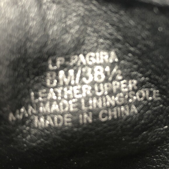 Lucky Brand Pagira Black Suede Ankle Boots Womens 8 Stacked Heel Double Side Zip - Picture 9 of 12